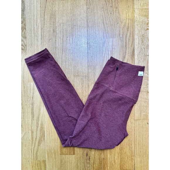 Vuori Women's Clean Elevation Leggings Pink Unsized Small Zip Pocket EUC - Picture 9 of 11